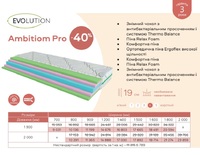 Матрац Evolution Ambition Pro створений для тих, хто цінує комфорт і якісний сон. Завдяки продуманій конструкції він сприяє правильному положенню тіла, знижує навантаження на хребет і забезпечує приємний відпочинок щоночі.